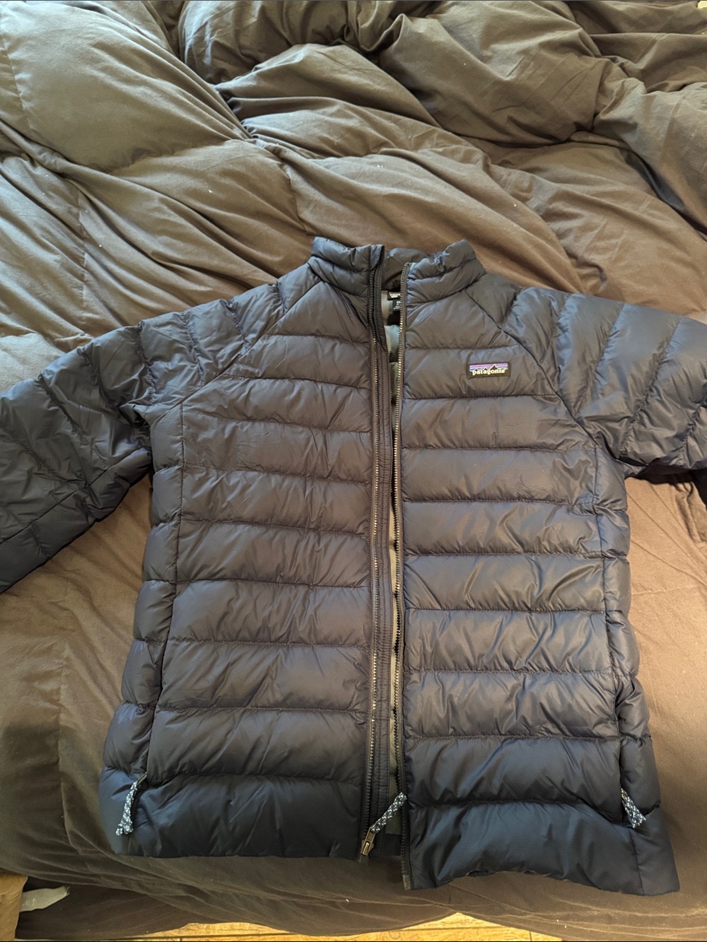 Patagonia Kids Navy Blue Quilted Down Jacket